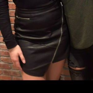 Leather skirt